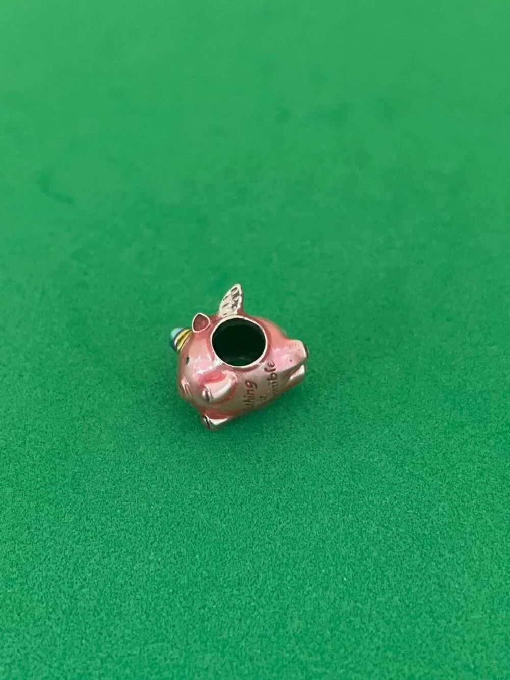 Pandora Flying Unicorn Pig Charm silver Charm - Picture 5 of 8